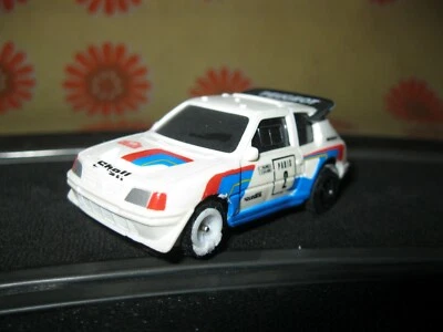 Ancienne VOITURE PEUGEOT 205 TURBO 16 AFX TOMY AURORA Circuit Routier Slot Car - Photo 1/4