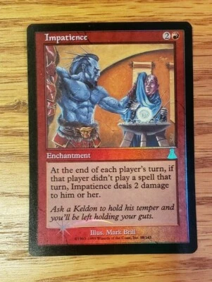 Impatience Foil - Urza's Destiny - NM/Mint - Pack fresh- MTG - Magic Rare - Image 1 of 2