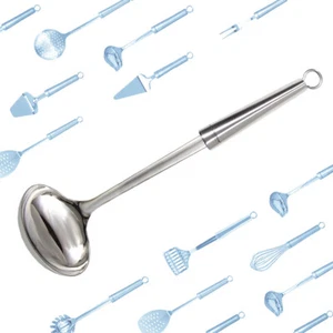Suppenkelle 32 cm Schöpflöffel Suppenlöffel Schöpfkelle Edelstahl - twisted- - Bild 1 von 5