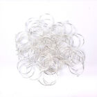 100pcs Silver Gold Plated Wine Glass Charm Rings Earring Hoops Wedding Part ZIAU
