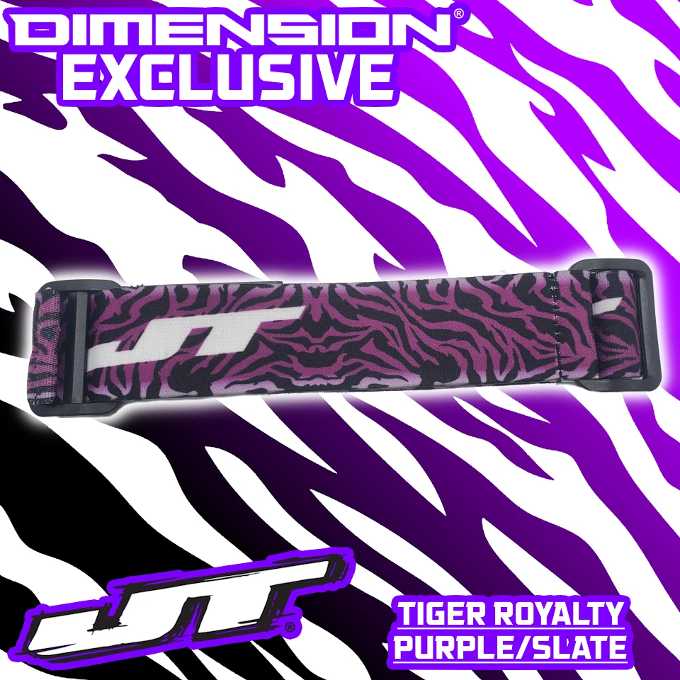 JT 彩弹护目镜表带 - Tiger Royalty 紫色/石板(尺寸限量版) — 第 1/1 张图片