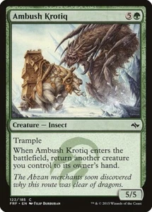 MTG C REGULAR FRF: FATE REFORGED - LP- AMBUSH KROTIQ 122/185 - Picture 1 of 1