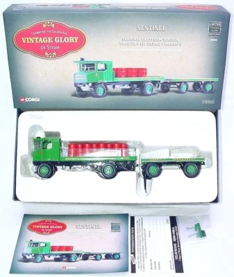 Corgi Toys 1:50 SENTINEL D64 STEAM WAGON & TRAILER + OIL DRUMS MORRIS TRUCK MIB! - Image 1 of 4