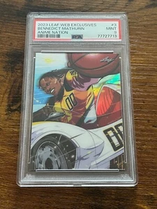 Bennedict Mathurin 2023 Leaf Anime Nation PSA 9 Manga #3 Refractor Holo /44 - Picture 1 of 1