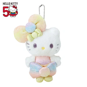 Sanrio Mascot Holder♡ Hello Kitty 50th The Fashionable Ribbons Birthday Japan② - Picture 1 of 9