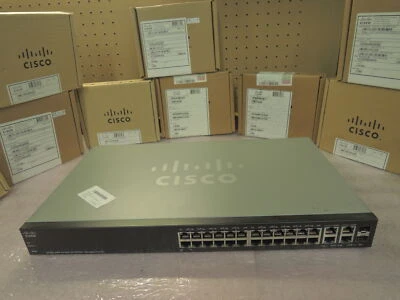 Cisco SF300-24PP-K9 SF300 24 port POE + Switch.90 Day's wrnty. Real time - Image 1 of 4