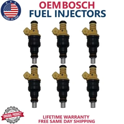 6x Bosch Fuel Injectors Fits 1987-1990 Plymouth Voyager 3.0L V6 #0280150812 - Image 1 of 4