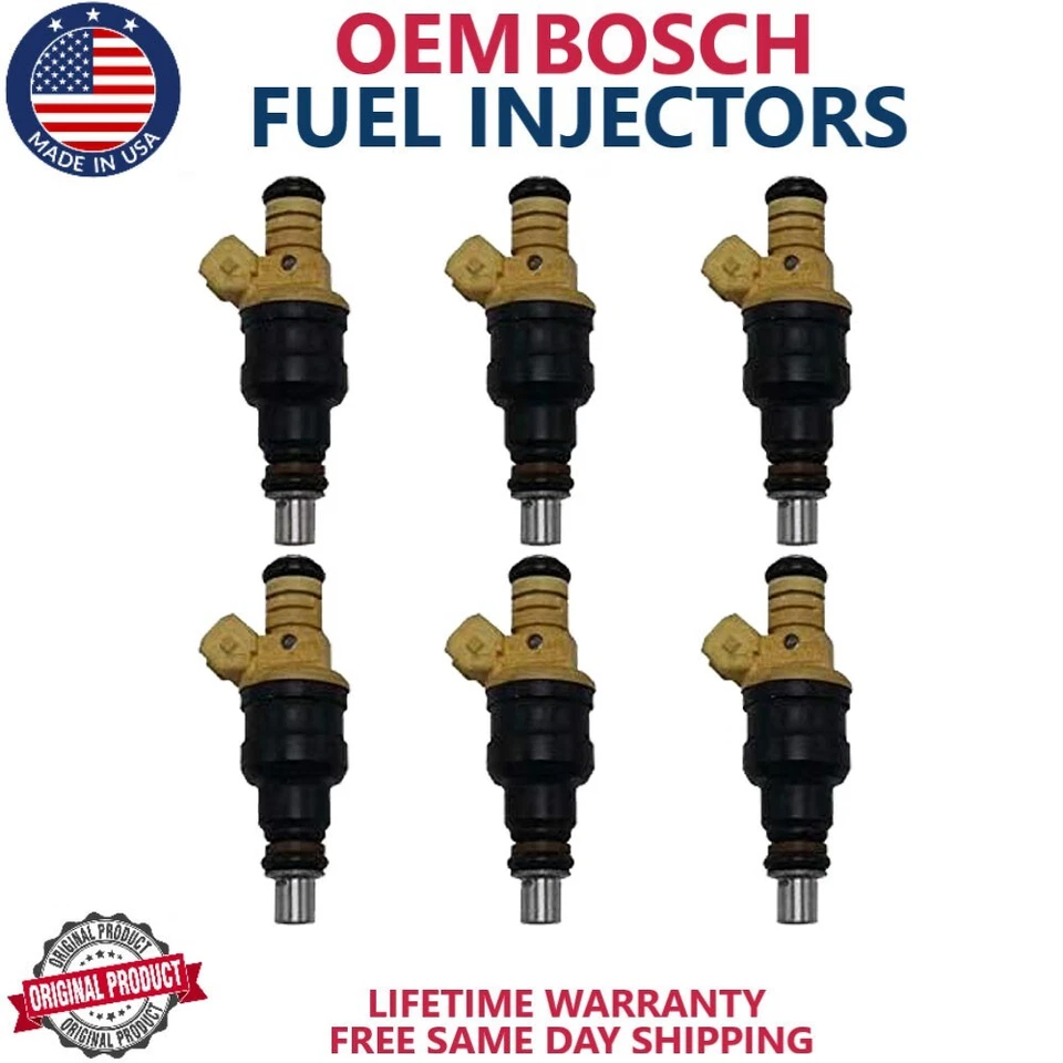 6x Bosch Fuel Injectors Fits 1987-89 Plymouth Grand Voyager 3.0L V6 #0280150812 - Image 1 of 4