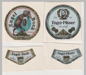 Crailsheimer Bier , 4 Etiketten , Engel Bock , Pilsner , Alt Crailsheimer dunkel - Picture 1 of 2