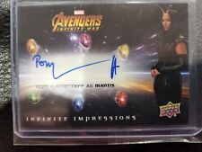 POM KLEMENTIEFF UD Marvel Avengers: Infinity War II-MG as MANTIS Autograph Auto