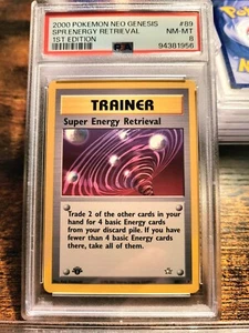 Neo Genesis 1st Edition 89/111  Super Energy Retrieval PSA 8 - Picture 1 of 2
