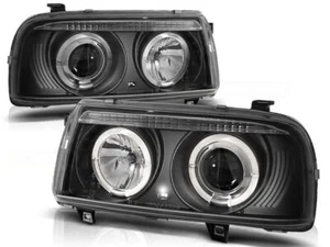 SCHEINWERFER ANGEL EYES SCHWARZ passend für VW VENTO 01.92-08.98 - Bild 1 von 3