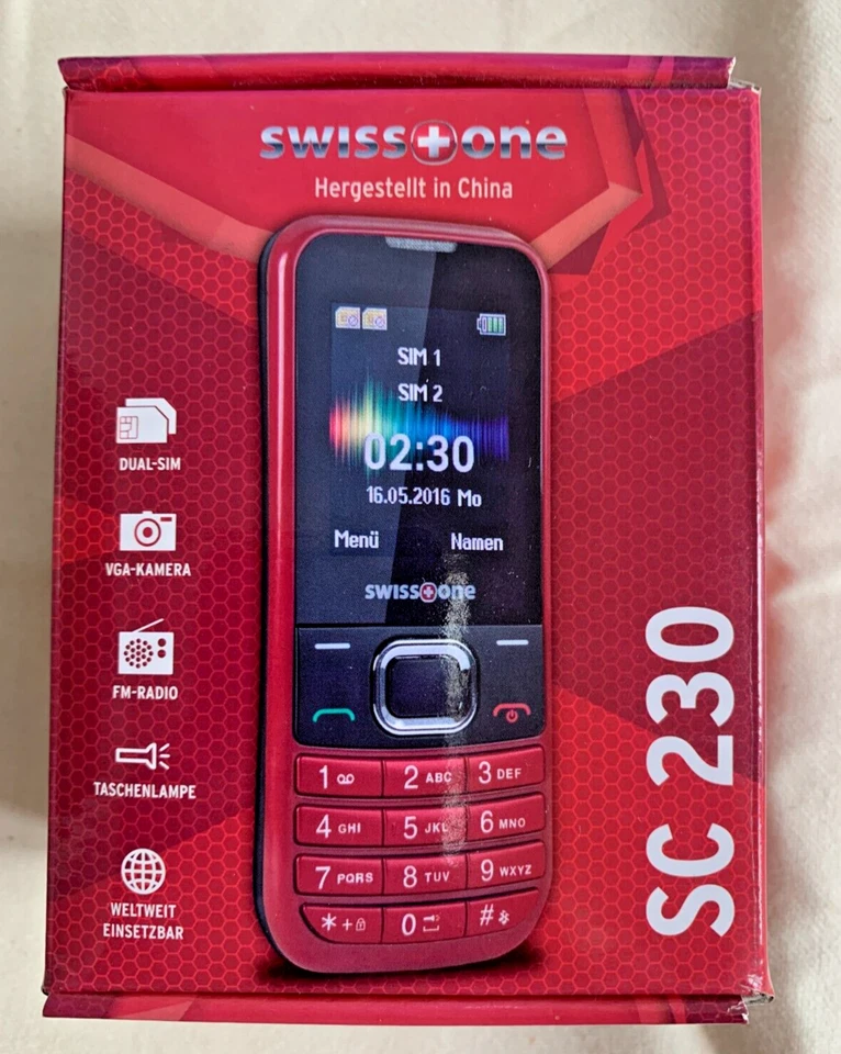 Swiss+One SC 230 - Simlockfrei - wie Neu - komplett und voll funktionsfähig -TOP - Bild 1 von 4
