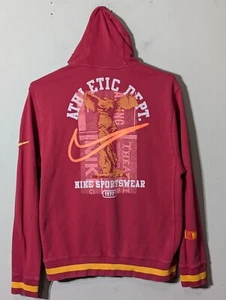 Seltene limitierte Auflage Nike Athletic Dept Sportswear Pullover Hoodie Rot Griechische Statue  - Bild 1 von 7