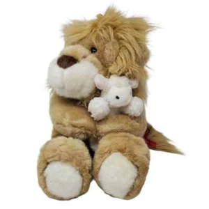 Vintage Commonwealth Toy 1994 Plush The Lion and The Lamb Stuffed Animal 15" - Picture 1 of 9