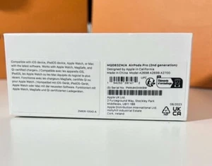 Apple AirPods Pro 2nd Generation with MagSafe Wireless Charging Case - White - Zdjęcie 1 z 6