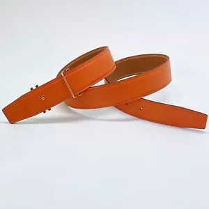 Handmade 32mm Reversible leather belt size 80,85,90,95 Free economy shipping - Picture 1 of 3