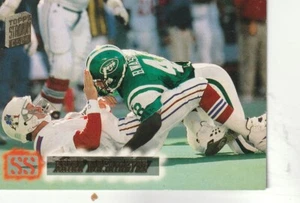 SPEDIZIONE GRATUITA-COME NUOVO-1995 Topps Stadium Club Brian Washington New York Jets #608 - Foto 1 di 1