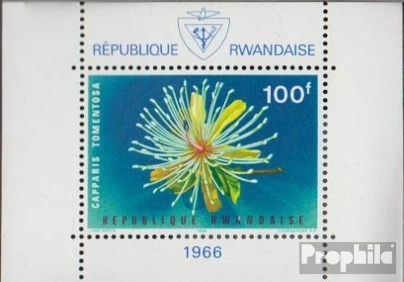 Flores Ruanda Block6A como nuevas/MNH 1965 Foto 1 de 1