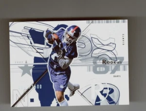 Daryl Jones Rookie Card 2002 SPX #128 Giants WR RC # 246 /1500 SP SHORT PRINT - Picture 1 of 2