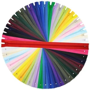 24 Stück 16 Zoll Multicolor Nylon Spule Reißverschlüsse zum Nähen Handwerk - Bild 1 von 7