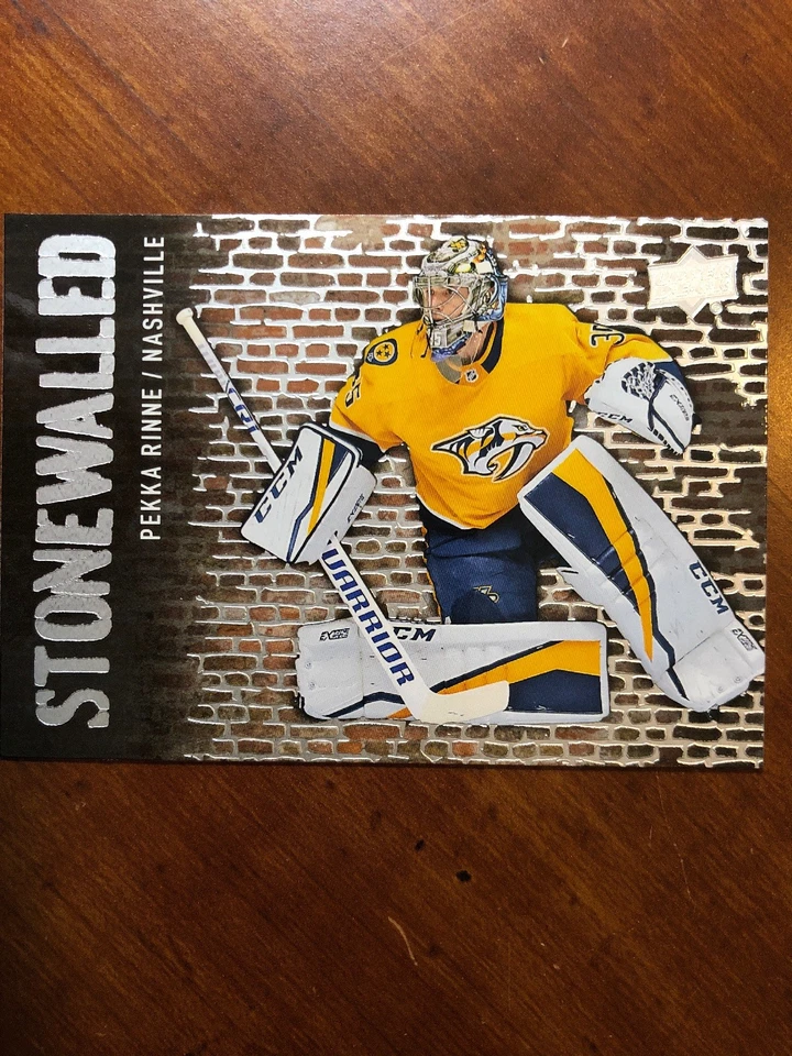 18-19 UD Series 1 Stonewalled #SW-11 Pekka Rinne - Image 1 of 2