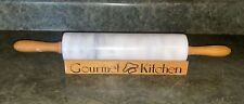 Vintage Gourmet Kitchen Marble Rolling Pin With Stand
