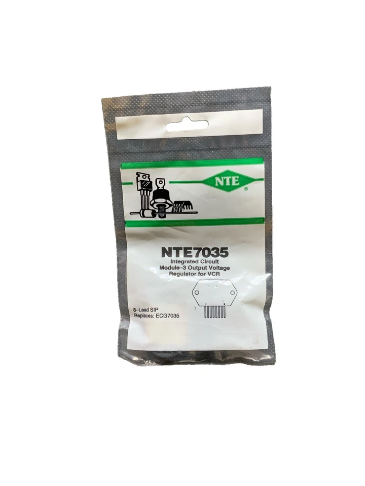 NTE7035 IC Module-3 Output Voltage Regulator For VCR SIP8 ECG7035 - Image 1 of 1