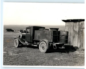 Vintage Photo 1953, Honey Wagon at US Army Base Langham England ,JNHC 4.5x3.5 - Picture 1 of 2