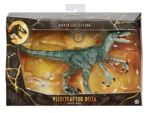 Jurassic World 2019 Amber Collection Velociraptor DELTA 8+ New (Discontinued) - Picture 1 of 24