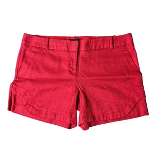The Limited Red Shorts Size 8 Cotton Blend Textured Casual Summer - Picture 1 of 7