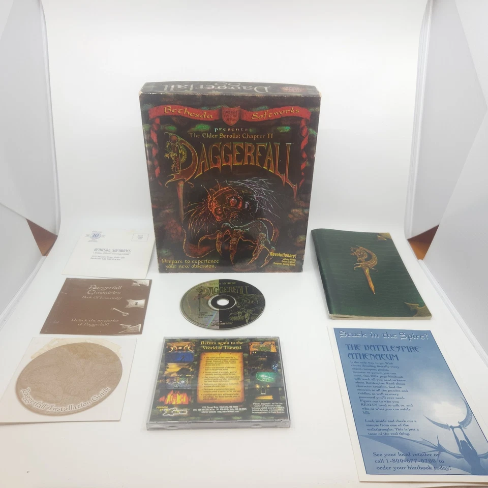 Elder Scrolls Chapter 2 Daggerfall (PC CD Rom) Complete Big Box Game + Inserts - Image 1 of 4