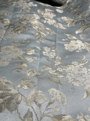 5 peças Croscill Waterfall Swag Valance & Panels Blue Willowbrook Floral - Imagem 1 de 4