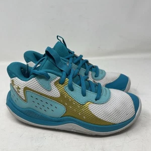 Under Armour PS Jet '23 - Blue Basketball Shoes 3026636-103 Youth Size 2Y - Picture 1 of 19
