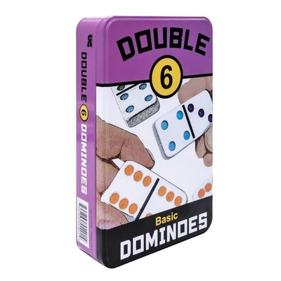 Front Porch Classics | Double 6 Travel Tin Domino Set from, for 1 to 4 Players - Image 1 of 4