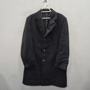 Crombie Vintage For Dunn & Co Wool City Work Finance Overcoat Coat Mens Size XL - Picture 1 of 7