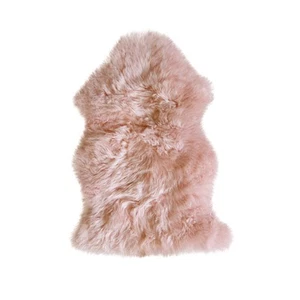 Natural New Zealand Sheepskin Single Rug | Pink | 2'x3' - Picture 1 of 5