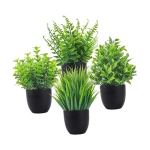Small Fake Plants Decorative Artificial Bonsai for Bedroom Bathroom Shelf - Picture 1 of 6