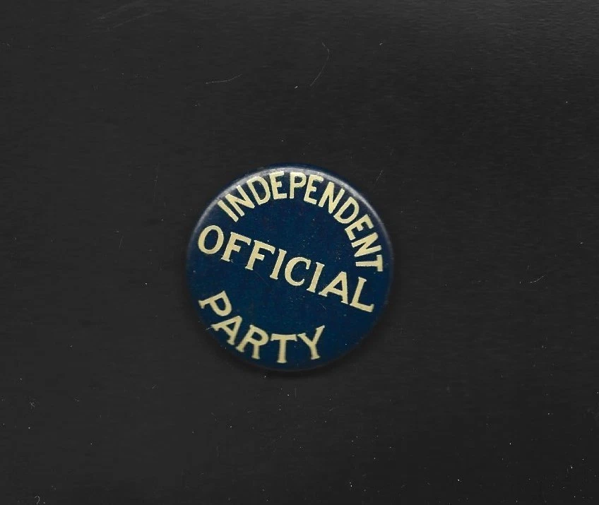 Botón Pinback Oficial Partido Independiente Años 30 Foto 1 de 1