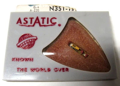 Astatic Sapphire LP Stylus For GE VR Cartridges N351-1s Original Package - Image 1 of 3