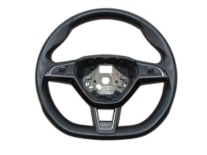 Volante in pelle volante sportivo leve del cambio VRS Skoda Octavia III 5E 5E0419091AQ - Foto 1 di 5