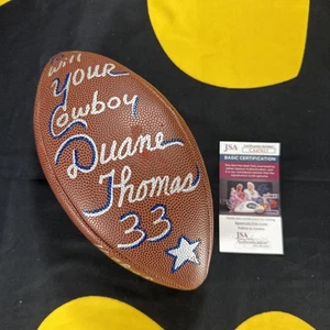 Duane Thomas Personalizzato Autografato AUTO Football Dallas Cowboys JSA COA - Foto 1 di 3