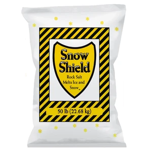 Bolsa Snow Shield Rock Salt Ice Melt 50 lb - Imagen 1 de 1