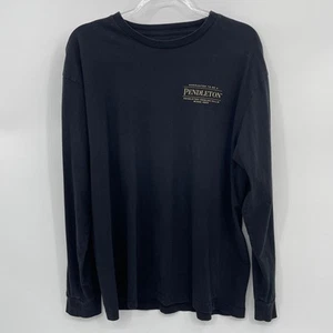 PENDLETON Long Sleeve Tucson T-Shirt Mens Size L Black Crew Neck Southwestern - Picture 1 of 5