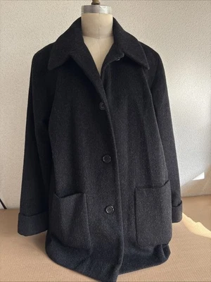 Kristen Blake Coat Womens L 100% Wool Button Front Blazer Style W/Pockets Winter - Image 1 of 4