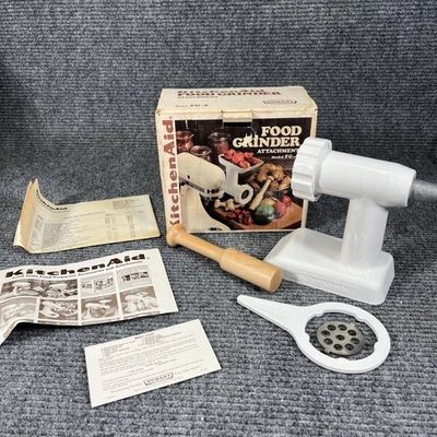 KitchenAid Model FG-A Food Grinder Attachment New Original Box NOS Vintage 1988 - Image 1 of 4