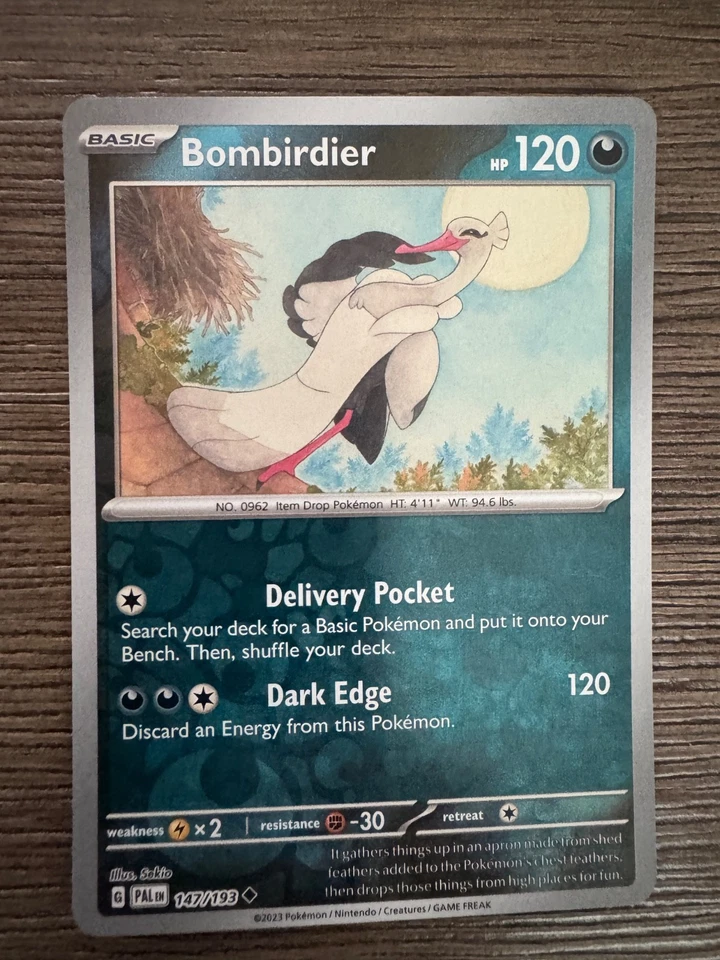 Bombirdier Reverse Holo - 147/193 - Paldea Evolved Pokemon 2023 - Image 1 of 1