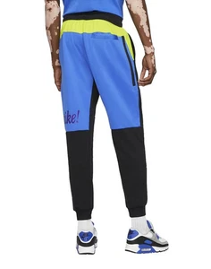 Nike NSW N98 Track Jogger Pants Blue Black Yellow Men’s XXL Streetwear Cotton - Picture 1 of 9