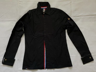 Le Coq Sportif Men's Black Dress Shirt, Size Medium, Made In Indonesia. - Image 1 of 4