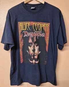 Jerzees Alice Cooper Dragontown Double Sided Concert Tour T-Shirt 2002 Size XL - Picture 1 of 7
